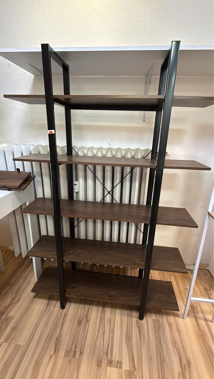 Bücherregal aus Holz/Metall